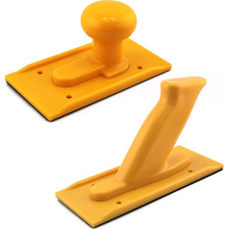 Deux combinaisons jaunes Ensemble de poignées de sécurité pour le travail du bois, matériau ABS, accessoires pour établi, ensemble de deux pièces. (1/5)
