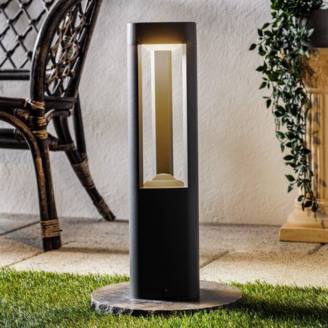 [GEBRAUCHT] B-Ware Lucande Dreieckige Led Sockelleuchte Nanna Aus Aluminium Gartenleuchte Wegelicht