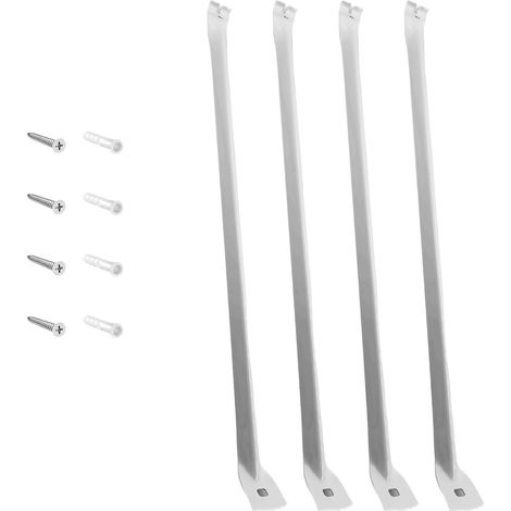 de 4 supports d étagère robustes en acier inoxydable pour (1/5)
