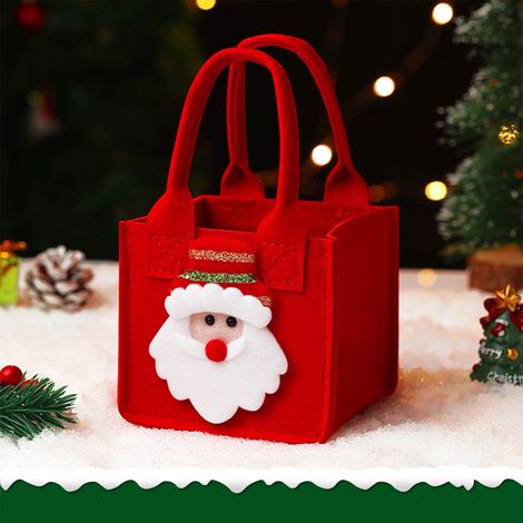 Ornement De Noël - Boîte Cadeau Pour Pommes De La Veille De Noël - Décoration Arbre De Noël - Renne Homme Âgé Bonhomme De Neige - Lot De 5 (1/5)