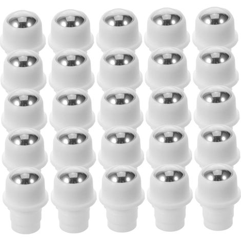 Set di 50 punte a sfera spesse in acciaio inossidabile per flaconi roll-on di oli essenziali e profumi, mini roll-on profumati, a prova di perdite, accessori ricaricabili per viaggi e