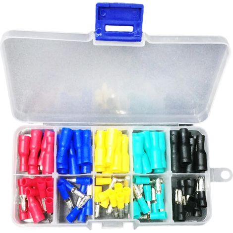 Connexions de câbles rapides et pratiques avec bornes de raccordement pré-isolées (lot de 100 pièces) (1/5)