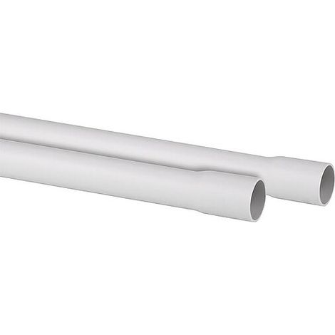 Kunststoffrohr PVC-K für die Elektroinstallation - grau - DN16 (13,7 mm) - Länge 2 m