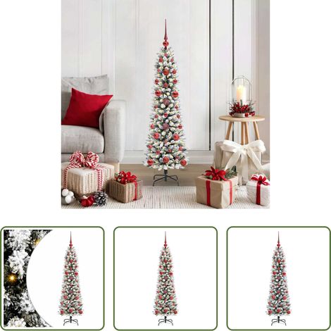 vidaXL Weihnachtsbaum 120 cm -  Künstlicher Weihnachtsbaum mit 150 LEDs mit Ständer Weiß 120 cm