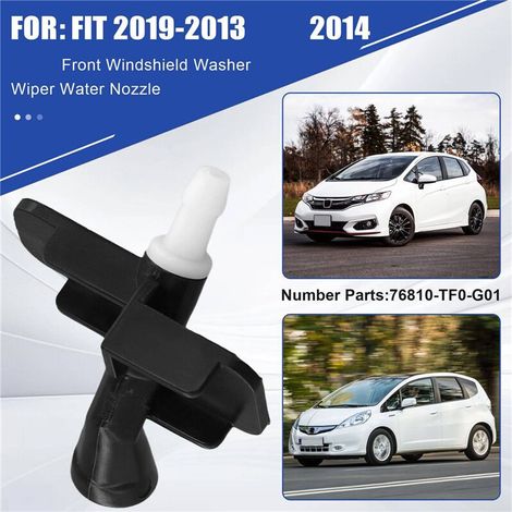 boquillas de limpiaparabrisas delantero para coche 76810-TF0-G01 para Fit Jazz 2019-2013, chorro de agua para limpiaparabrisas de capó 2014 (1/2)