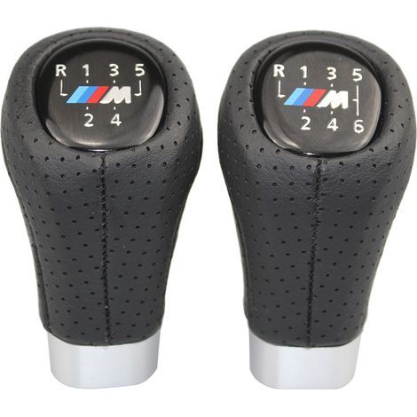 Convient aux voitures BMW, pommeau de levier de vitesse, levier de vitesse, poignée de levier de vitesse, accessoires de poignée de levier de vitesse, ensemble 6 vitesses (une pièce). (1/4)