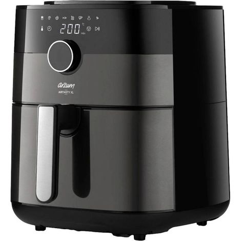 [NEUWERTIG] B-Ware arzum Fritteuse Heißluftfritteuse Airfryer Timer 6L Überhitzungsschutz Silber (1/2)