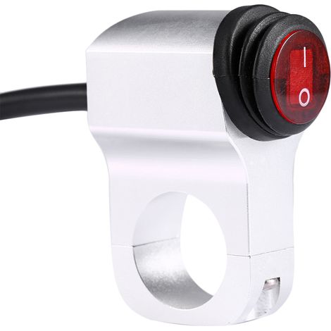 12V 16A Wasserdichter Motorrad-Lenkerscheinwerfer mit Schalter für Nebel- und Suchscheinwerfer.