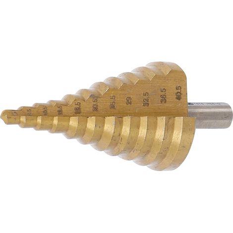 BGS Stufenbohrer titannitriert Ø 6 - 40,5 mm (1/5)
