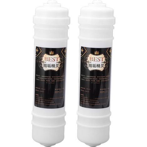 Filtre à eau universel 10 pouces, haute flux, connexion rapide, 2 pièces, remplacement pour purificateur domestique (1/5)