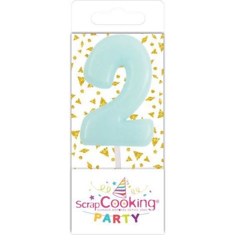 Bougie - Mini Bougie 2 - Blanc - Décoration de fête - Anniversaire - Pour enfants
