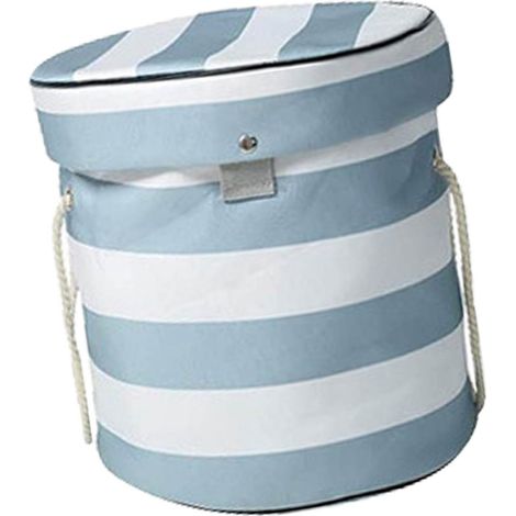 Sac de rangement pour jouets, tapis de jeu, petits blocs, récipients de nettoyage, articles ménagers, grand modèle à rayures (environ 600 g) (1/5)