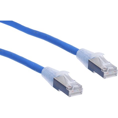 Cordon Cat6a RJ45 mâle/RJ45 mâle, S/FTP, 5m ( Prix pour 1 ) (1/2)