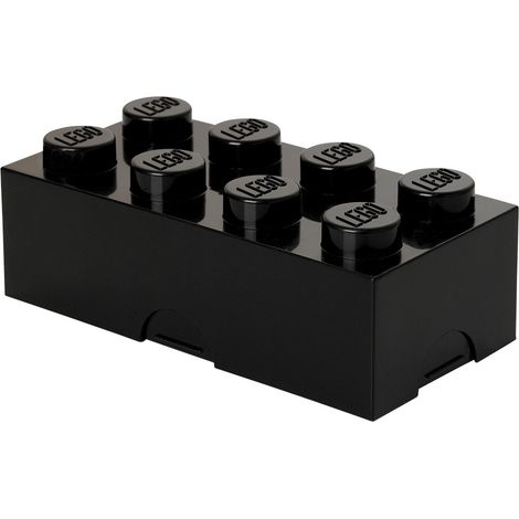 Schwarze Brotdose aus LEGO Stein 8 (1/4)