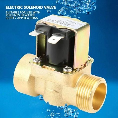 Électrovanne magnétique DN20 G3 / 4 en laiton 12 V CC (1/4)