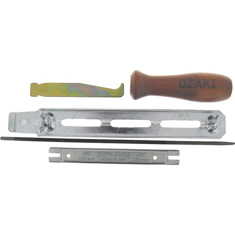 Kit D'affûtage Ozaki Pour Chaîne De Tronçonneuse( .325'' Et 3/8''). ø: De La Lime 4,8mm (3/16'').