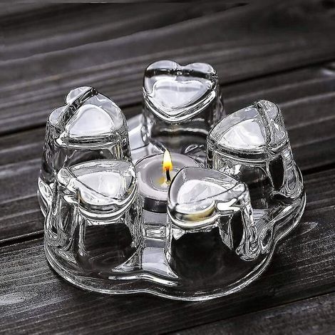Chauffe-théière universel en cristal massif Bougie chauffe-théière qui ne s'éteint jamais (1/4)