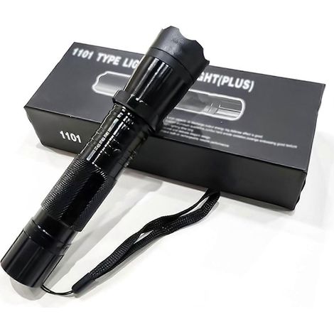 Lampe torche LED rechargeable, étanche et résistante aux chocs, idéale pour la pêche et la randonnée nocturnes. (1/4)