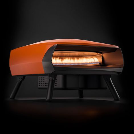 forno pizza a gas witt "etna fermo" arancione con pietra refrattaria centrale ferma, 66,3x76x43,6 cm (1/7)