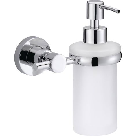 tesa LOXX 40281-00000-00 Seifenspender 200 ml Chrom (glänzend), Weiß (satiniert) (1/5)