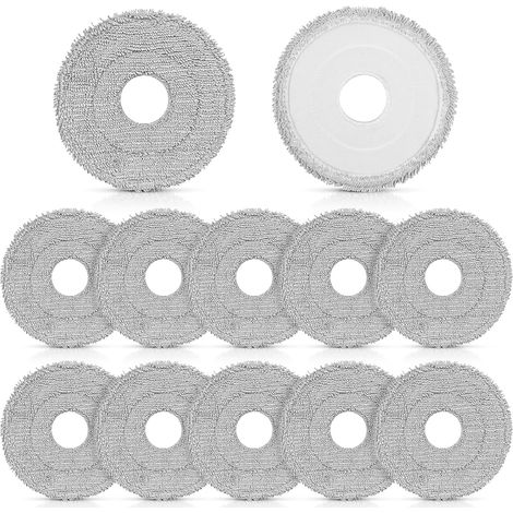 12 Stück Wischtücher für Dreame X50/X40/L20 Ultra Complete, L50/L40/X30/L10/L10s Pro Ultra, Xiaomi X20 Pro/Max, Wiederverwendbare Waschbare Mikrofaser Wischpad Zubehör