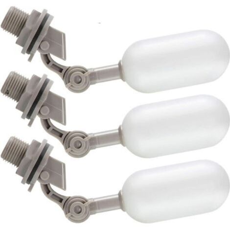 3 lot de robinets à flotteur 1/2" pour filtres de réservoir, remplissage automatique avec bras réglable pour étangs, piscines, abreuvoirs pour bétail, aquariums et aquaculture (1/4)