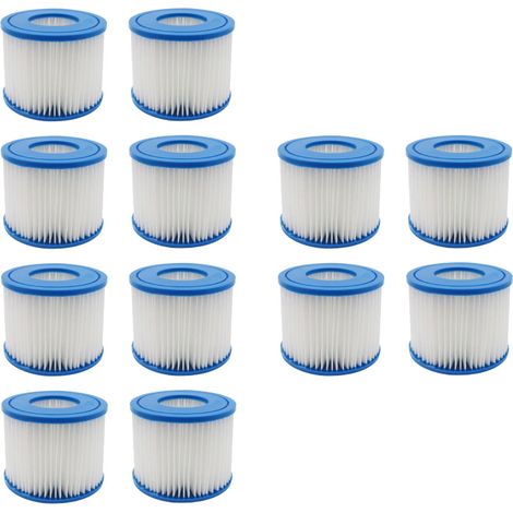 Trade-Shop Pool-Filter / Kartuschenfilter / Ersatzfilter für Bestway Intex Pool Whirlpool, Typ/Größe und Stückzahl wählbar - Typ VI, 12 Stück (1/5)