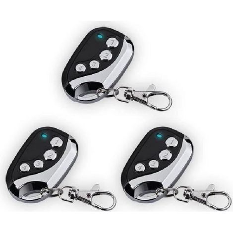 3pcs - Télécommande Universelle Copieuse 433.92 Mhz (code fixe)Portail Garage Alarme Lumière - Notice FR