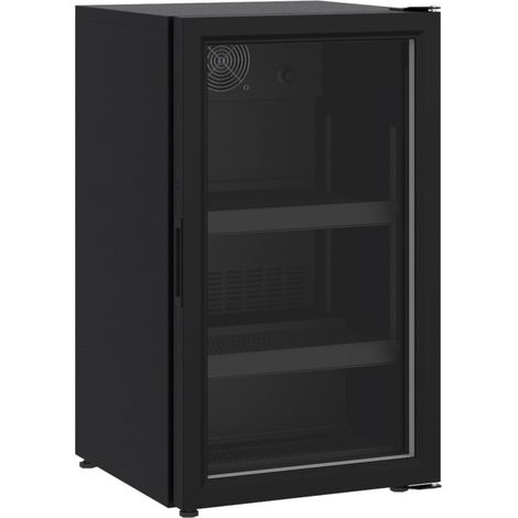 Réfrigérateur posable porte en verre 136l noir - Combisteel (1/3)
