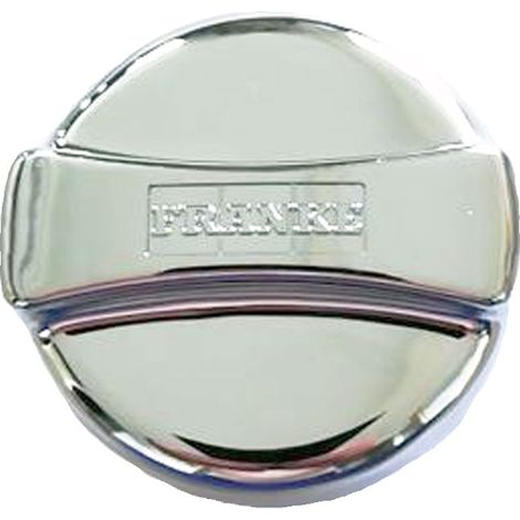 Franke Drehexcenter-Kappe - rund 44 mm x 30 mm hoch - Kunststoff in Chrom-Optik - Drehknopf Ersatzteil für Küchenspülen mit Excenterventil