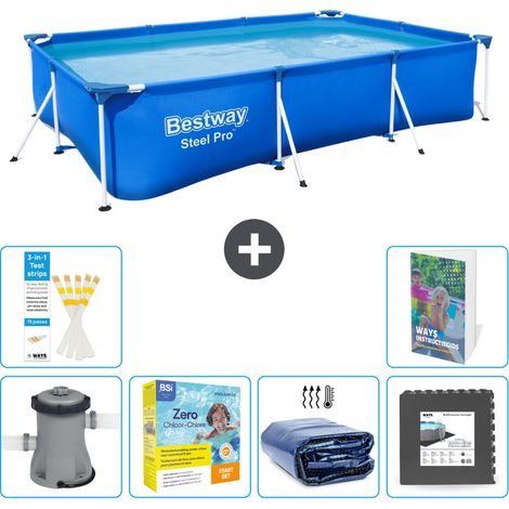 Bestway Steel Pro Rechteckig - 300x201x66 cm - 7-teilig S285
