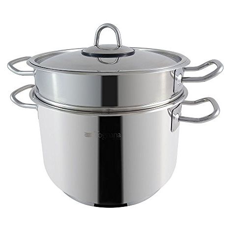 Tognana V5758Y2INSL Set Cuoci Spaghetti Grancucina, Alluminio, Argento, 22 cm, 3 unità (1/3)