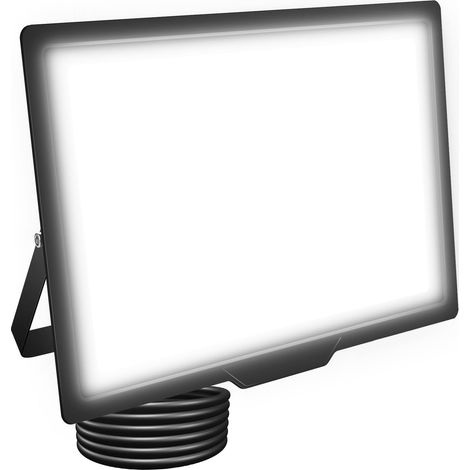 200W Projecteur LED, 20000LM Spot Led Extérieur, 6000K Blanc Froid Extérieur Eclairage de Sécurité, IP66 Etanche Éclairage mural d'extérieur pour Jardin, Garage, Cour, Entrée,Terrasse