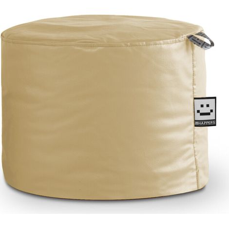 Pouf Tabouret Similicuir Indoor Beige Happers Beige (1/4)