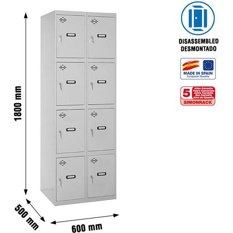 Simonrack Grauer Schrank 1800x600x500 mm langlebig