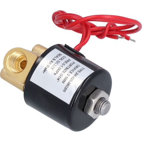 2-Wege-Magnetventil, direktwirkend, 0–1,0 MPa, druckloser Start, 1/4-Zoll-Anschluss, elektrisches Magnetventil, 12 V DC (1/5)
