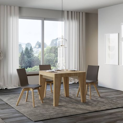 Tavolo 90x90 NAXY Quercia Natura allungabile a 246 cm (1/5)
