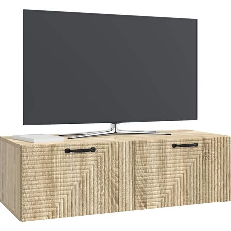 Maison Exclusive - Wandmontierter TV-Schrank Sonoma-Eiche 98 x 41