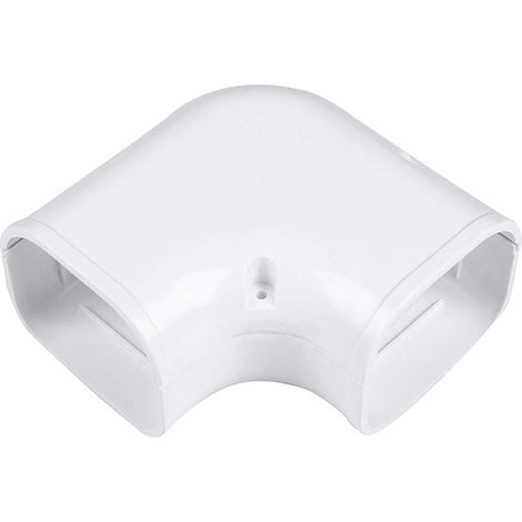 Kit de couverture de tuyau en PVC pour climatiseurs (coude plat de 10,2 cm) (1/2)