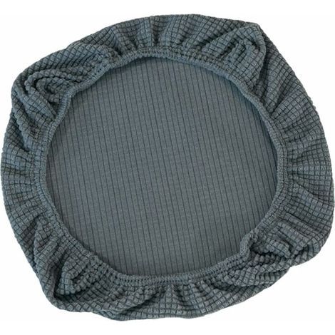Funda elástica para asiento de silla de oficina o silla giratoria, color gris. (1/5)