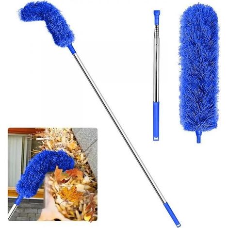 Brosse de nettoyage pour piscine, 250 cm, en aluminium, pour les parois, le fond, les marches et le carrelage, utilisation manuelle dans les spas, les lacs, les fontaines et les baignoires.-AquaForge (1/4)