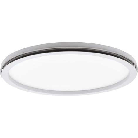Plafoniera Minimal Lazaras Alluminio Bianco Luce Led Integrato 22W