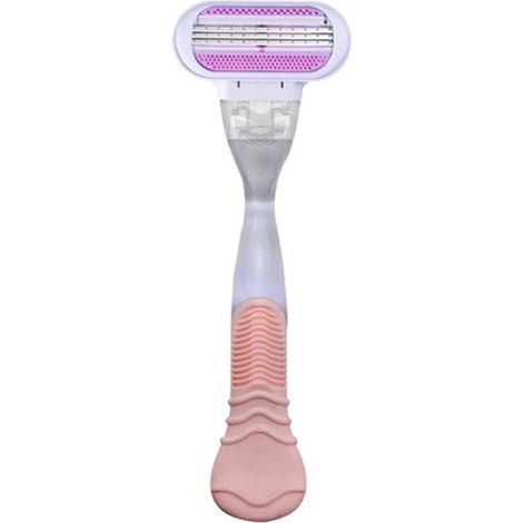 Rasoir à 3 Lames Rechangeables pour Aisselles Femmes – Rose Vintage (Manche + Tête) (1/4)