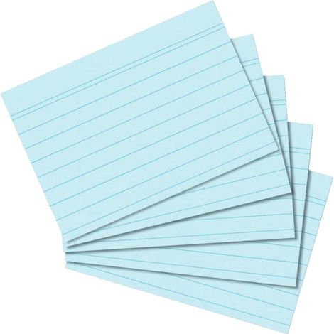 Herlitz 10836310 ficha Azul 100 pieza(s)
