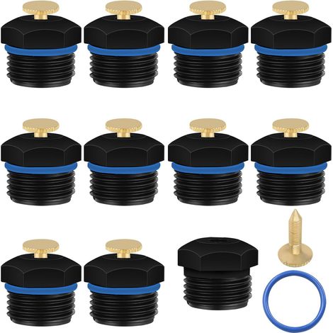 10pcs Misting Nozzles, Misting Sprinkler, 1/2 Inch Agricultural Sprinkler System Misting Sprinkler, 360 Degree Rotation Misting Nozzles for Lawn Misting Nozzles (1/5)