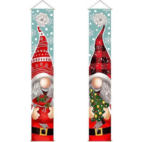 Weihnachtsbanner, Weihnachtsschneemann zum Aufhängen für Weihnachtsdekoration bd (1/5)