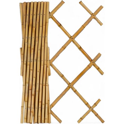 Traliccio in canne di bamboo estensibile per terrazze e balconi - 150xH180 cm