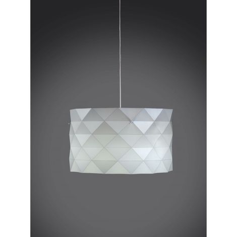 Aufhängung 5 Lichter Weiß aus verchromtem Metall Cm. 40 x 25 Std