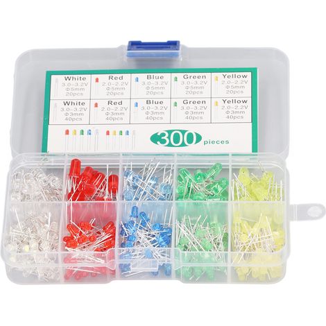aus 300 LEDs in 5 Farben, 3 mm und (1/3)
