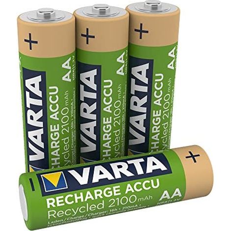 1x4 Varta RECHARGE ACCU Recycled 2100 mAH AA Mignon NiMH (1/10)